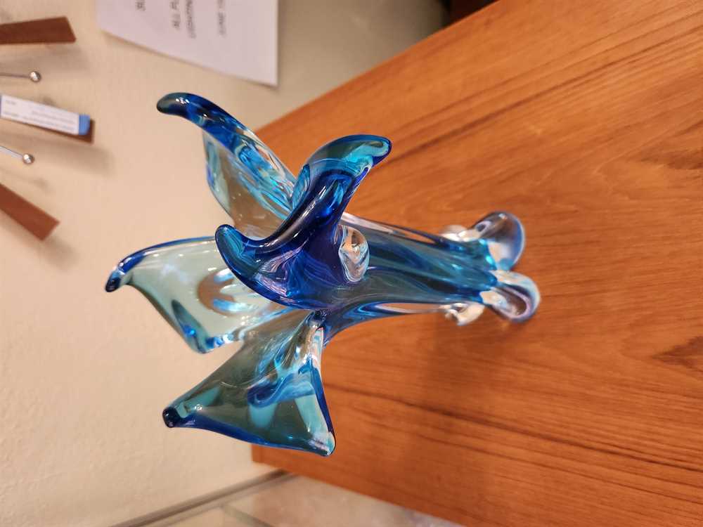 Blue Lorraine Glass Vase