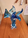 Blue Lorraine Glass Vase