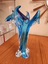 Blue Lorraine Glass Vase
