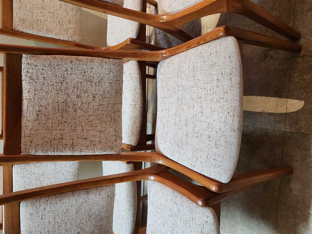 Set of 6 Nordic Furniture Teak Mid-Back Dining Chairs