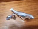 Pair of Hoselton Aluminum Seal Scultpures Adult and Baby