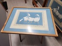 Elizabeth Brownd Blue Ribbon Geese TV Trat Sey of 4