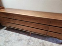 Large 9 Drawer Walnut Dresser