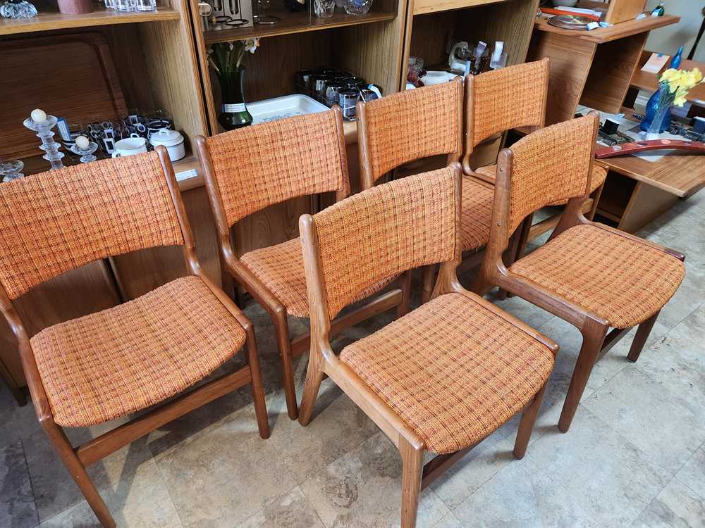 Set of 6 Teak Dining Chairs by Erik Buch for Anderstrup Mobelfabrik