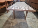 Teak and Tile Coffee Table