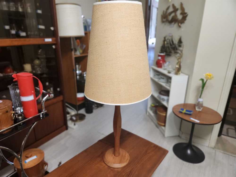 Teak Table Lamp