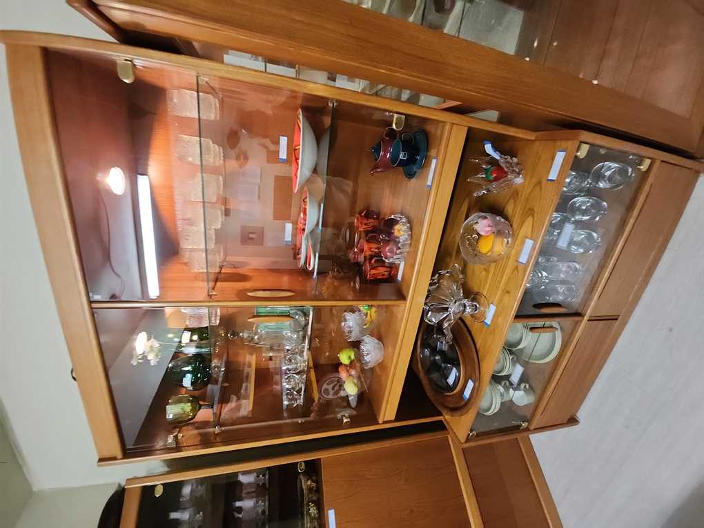 Danish Teak Display Cabinet / Wall Unit