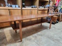 Teak Surfboard Coffee Table w/ Undershelf Model 1070