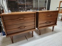 Pair of MCM Walnut Nightstands