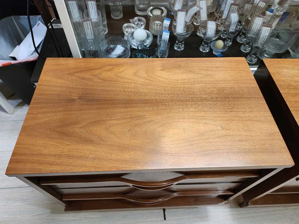 Pair of MCM Walnut Nightstands