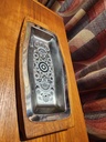 Sheffield UK Stainless Steel & Teak Serving Tray