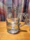 Set of 4 Krosno Poland "Bubble" Beer Mugs