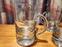 Set of 4 Krosno Poland "Bubble" Beer Mugs