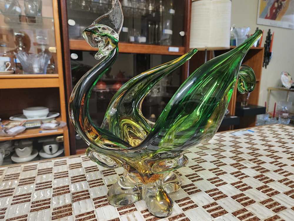 Lorraine Glass Large Art Glass Bird