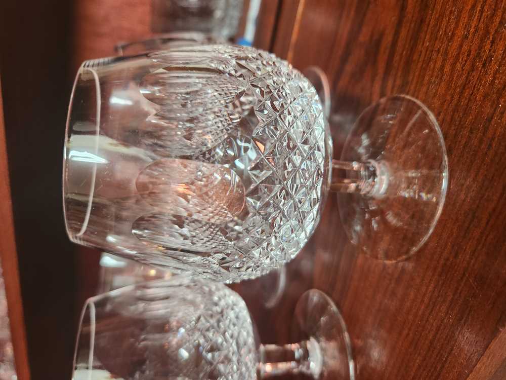 Set of 4 Waterford Crystal "Colleen" Brandy Snifter Glasses