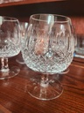 Set of 4 Waterford Crystal "Colleen" Brandy Snifter Glasses