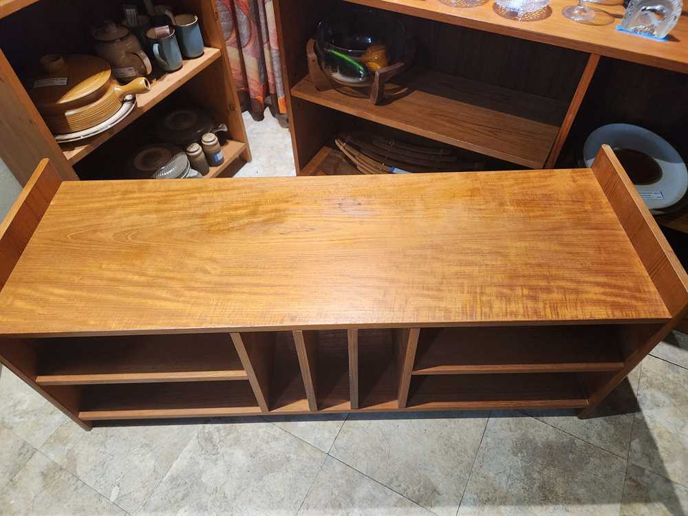 Teak Record Player/Media Stand