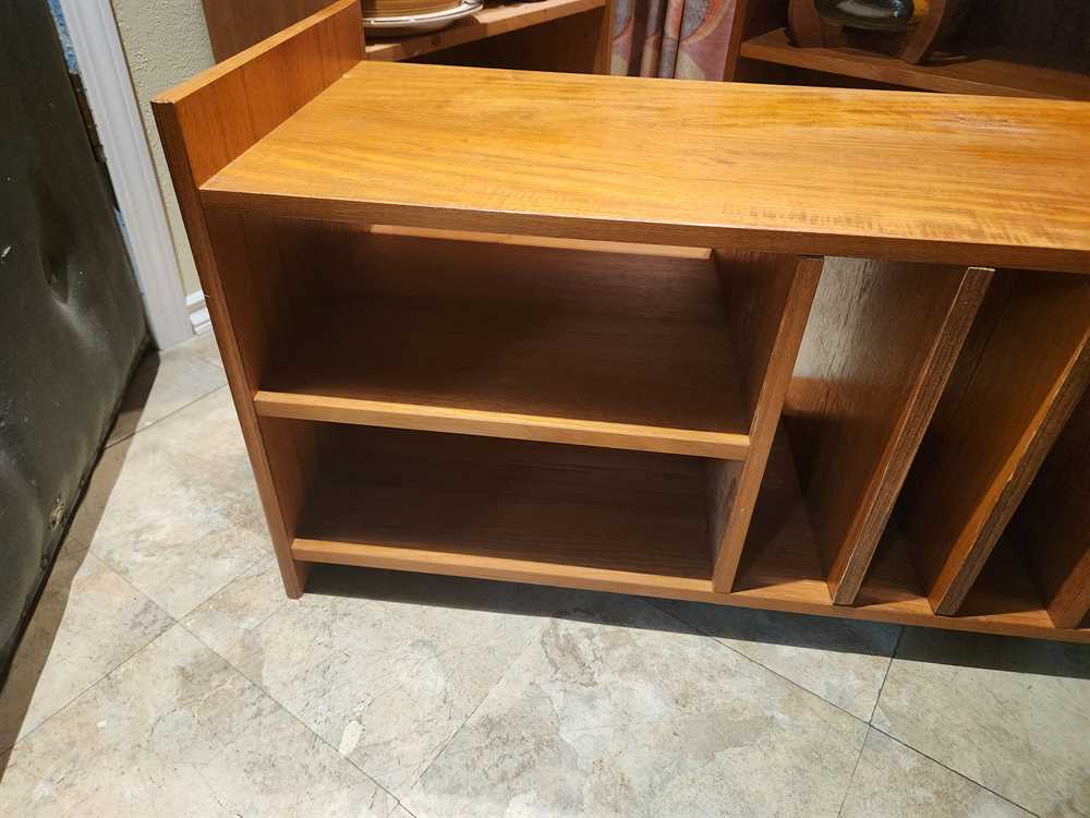 Teak Record Player/Media Stand