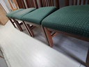 Set of 4 High Back Teak Dining Chairs