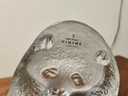 Viking Glass Panda Bear Paperweight