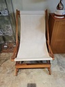 Teak Rocking Sling  Deck Chair