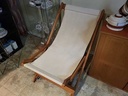 Teak Rocking Sling  Deck Chair