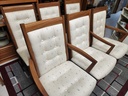 Nordic Furniture Canada Teak Highback Dining Chairs - Set of 6  w/ 2 Armchairs