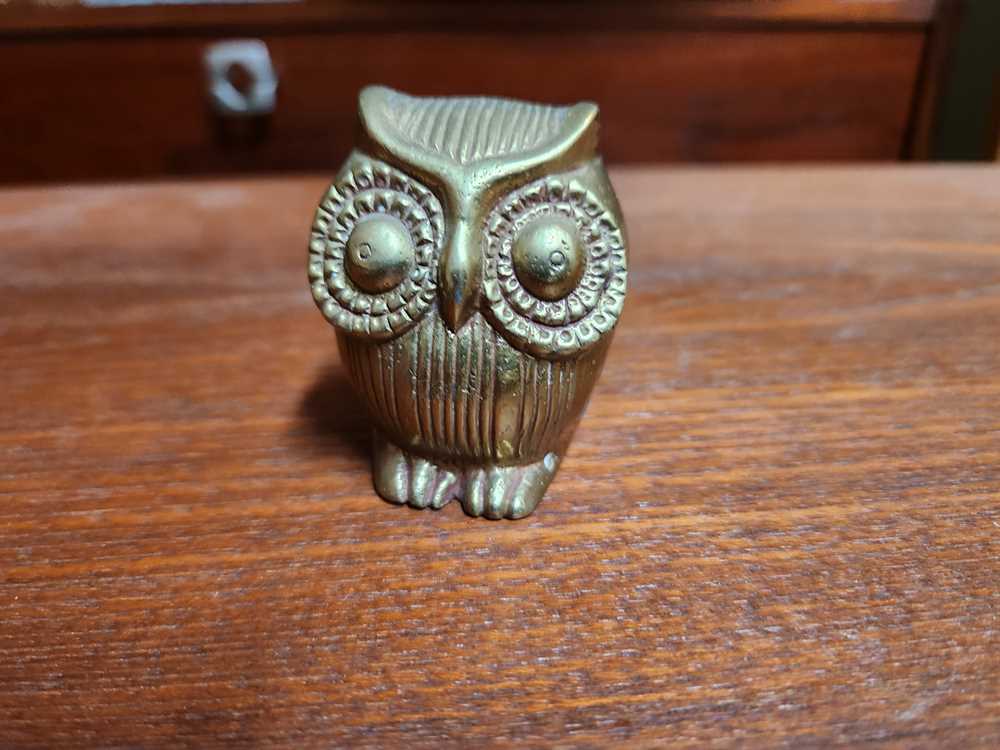 Small Brass Owl