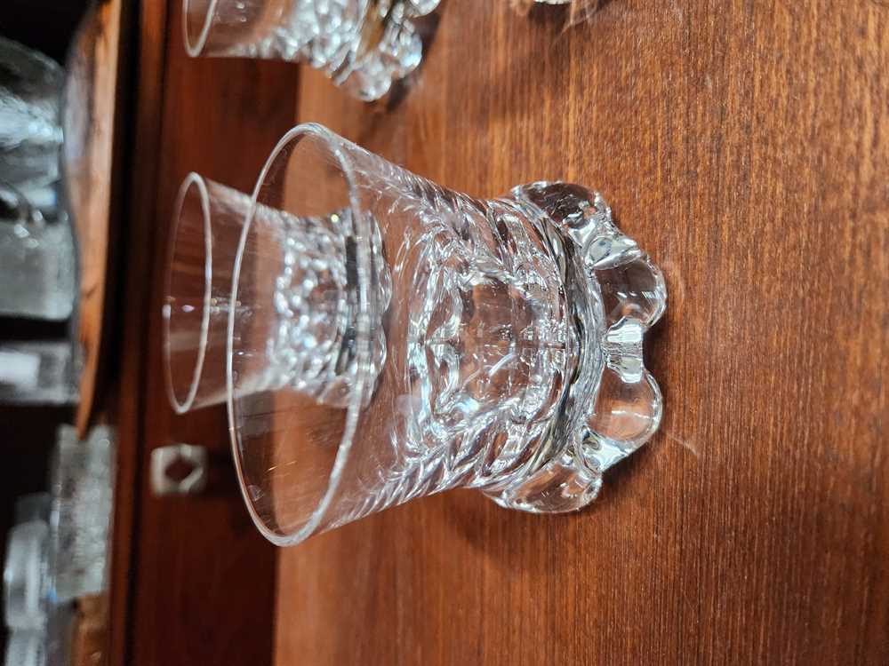 Set of 4 Kosta Boda "Buster" Old Fashioned Glasses by Goram Warff