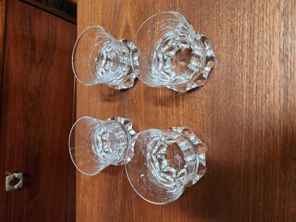 Set of 4 Kosta Boda "Buster" Old Fashioned Glasses by Goram Warff