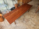 Holland House USA Walnut Coffee Table with slatted Undershelf