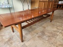 Holland House USA Walnut Coffee Table with slatted Undershelf