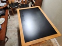Gangso Mobler Denmark Beech & Black Linoleum Tile Dining / Kitchen Table