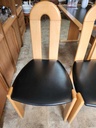 Set of 4 Italian Beech Dining Chairs