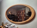 Oak Oval Wall Mirror