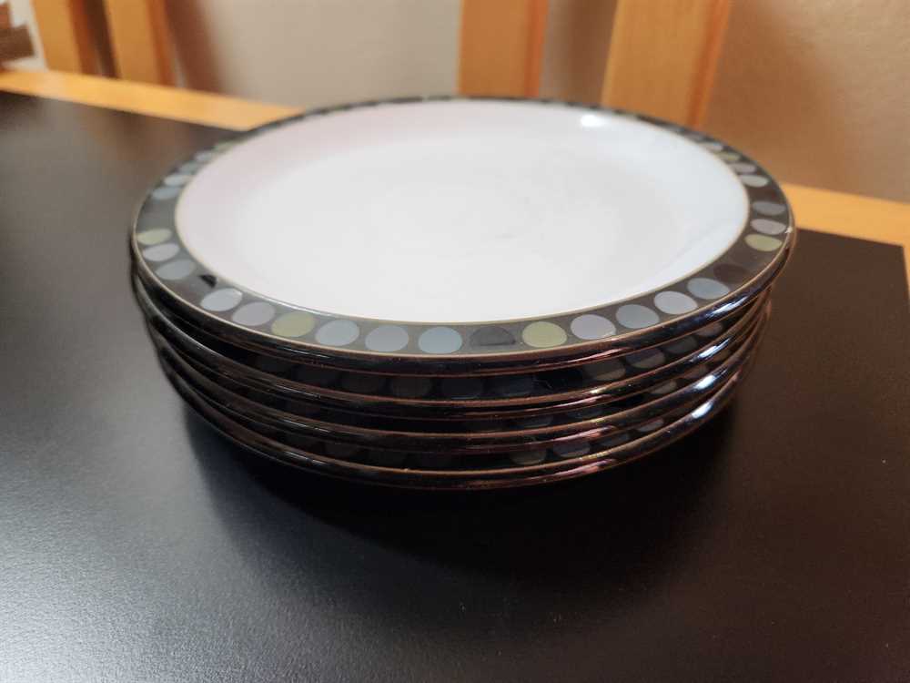 Denby Jet Dots Salad Plates