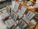 RS Associates Set of 4 Teak Highback Dining Chairs