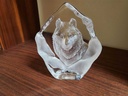 Mats Jonasson Large "Wolf"  Paperweight Signed and Numbered