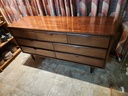 Victoriavile Walnut 7 Drawer Lowboy Dresser