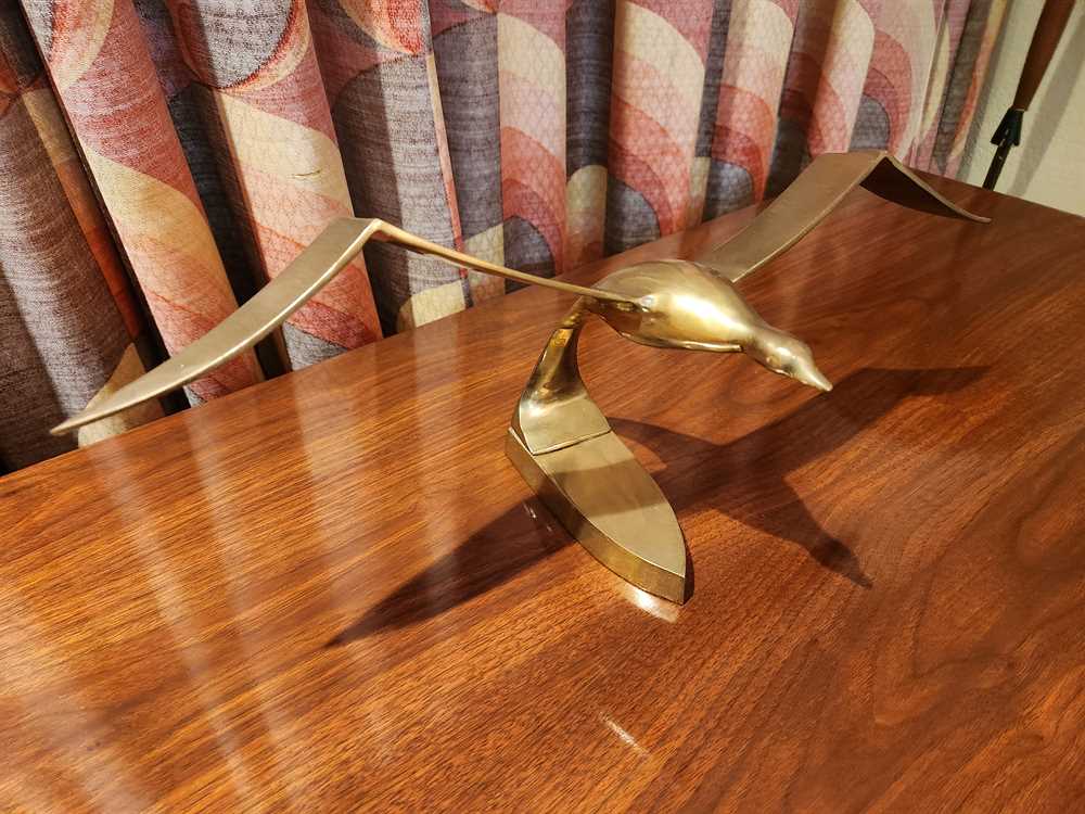 Large Brass Seagull