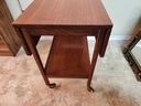 Afrormosia (African Teak) Serving Cart w/ Leaves by Fyne Ladye  of Banbury UK