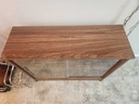 Vintage Pecan Finish Display Cabinet by Modular 5 Mfg Winnipeg