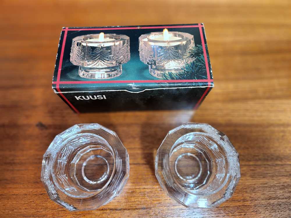 Iittala Kuusi Votive Holder 2 Pack w/ Box - Jorma Vennola