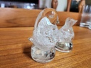 Pair of Altaglass Bird paperweights (Medicine Hat)