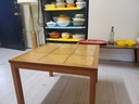 Teak Square Tile Inlay Coffee/Side Table - Made in Denmark