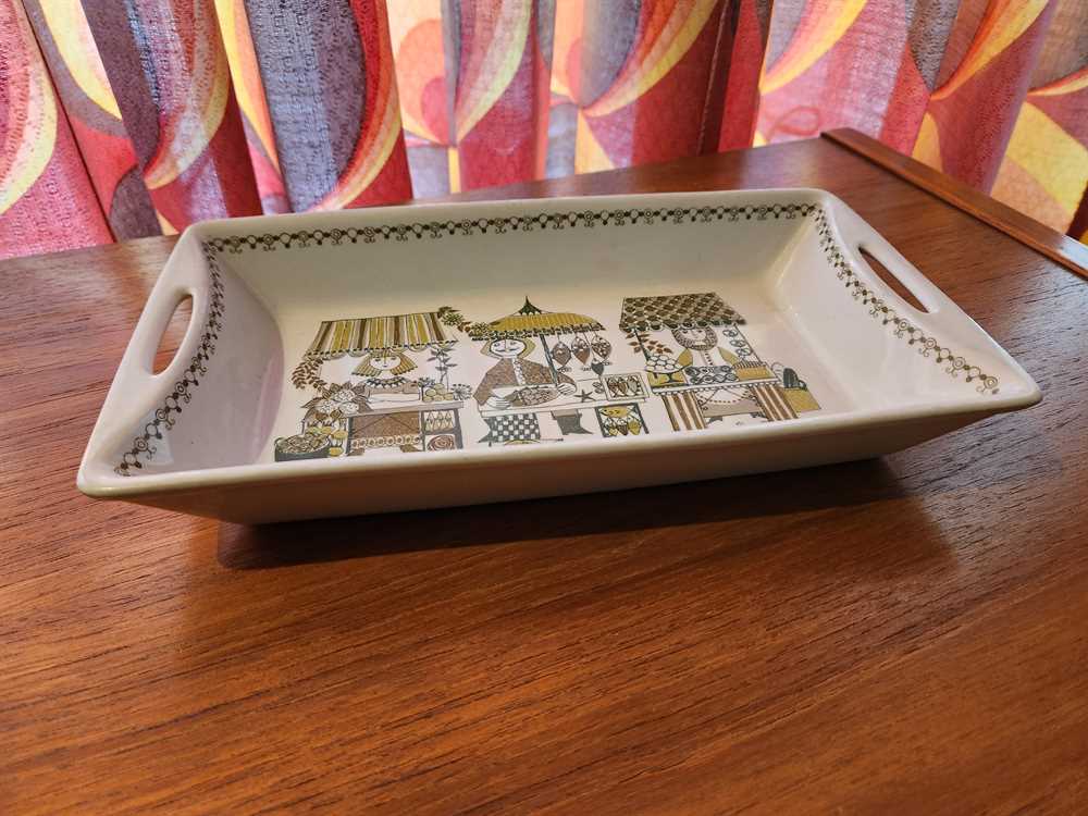 Turi Design Figgjo Market Handled Serving Tray 11.25" x 6.5"