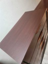 Vic Art Walnut 4 Drawer Tallboy Dresser