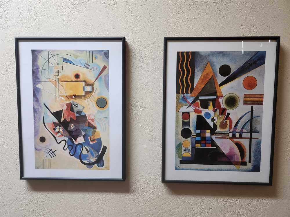 Wassily Kandinsky Framed Print "Swinging 1925" - 12" x 16"
