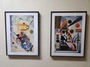 Wassily Kandinsky Framed Print "Swinging 1925" - 12" x 16"