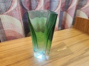 Krosno Poland Emerald Triangular Vase